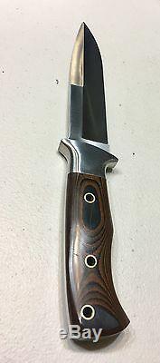 Vintage Al Mar Modèle 3005,6 Sere Fighting Couteau Dague Micarta Poignée Gaine
