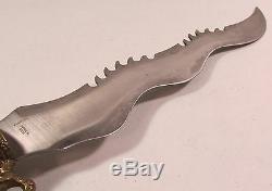 Vintage Chipaway Couverts Grand Couteau Lame Fixe 13,5 Dagger Withleather Gaine