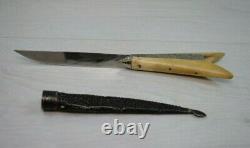 Vintage Collection Dagger Grec Crétois Couteau En Argent Sterling Gaine Crete Art