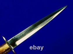 Vintage Custom British Anglais Écossais Fairbairn Sykes Fighting Knife Dagger
