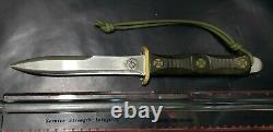 Vintage Ek Commando Dagger Couteau Richmond Va, Excellent