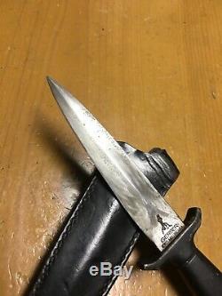Vintage Gerber Mark 1 Combat Couteau Botte Poignard Withleather Gaine Et Pince En Acier