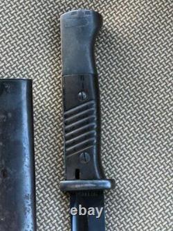 Vintage Original Wwii Allemand K98 Combat Bayonet Dagger Knife Mundlos Bym 41