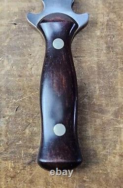 Vintage Western W75 Hunting Combat Dagger Boot Knife Avec Orig. Fiche Des États-unis