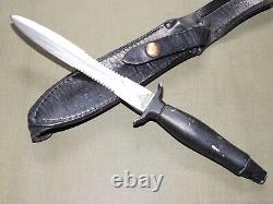 Vtg 1977 Couteau de combat GERBER MK. 2 Post-Vietnam & FOURREAU Mark II Dirk Dagger