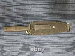 Vtg GERBER Mark 1 Couteau de botte à lame Early Dagger 5 avec étui Portland Ore, USA