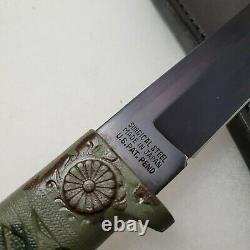 Vtg Rare Parker Cut Co Japan Camo Tanto Survival Boot Couteau Dague Nmib