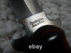 Vtg Rare Remington USA Couteau De Démarrage À Lame Fixe Avec Gaine En Orig. Boîte
