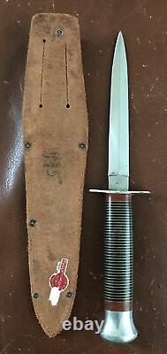 William Rogers England Vintage Wwii British Commando Dagger Couteau De Combat Avecsh