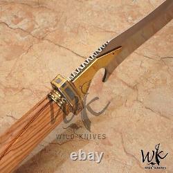 Wk 501 Couteau Dague de Chasse Classique Fait Main en Acier Poli Haute Brillance