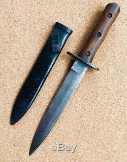 Ww2 Italien M1939 Fighting Couteau Combat Dagger Avec Fourreau Nice