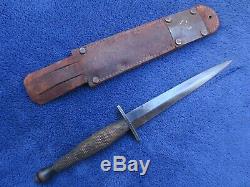 Ww2 Originale Fairbairn Sykes Oss Dagger Fighting Knife L. F. & C. Et M6 Gaine