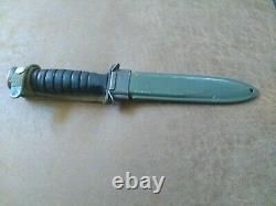 Ww2 Us Army M3 Utica Fighting Knife M8 Scabbrd Wwii Blade Dagger Original Usmc
