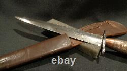 Wwii Fairbairn Sykes Stiletto Dagger J&i Marshall Ww2 F/s Fighting Knife