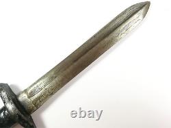 Wwii Italien Trench Boot Fighting Dagger Couteau De Combat 1891 Carcano Bayo Couper Vers Le Bas