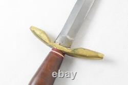 Wwii Theater Trench Luftwaffe Style Dagger Fighting Knife Red Spacer Wood Grip