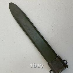 Wwii Vintage Us Afh M1 Garand Bayonet Poignard De Couteau De Combat Avec Scabbard
